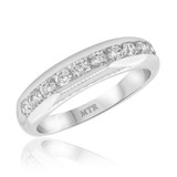 Photo of Garrison 1 ct tw. Diamond Mens Band 10K White Gold [BT938WM]
