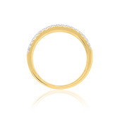 Photo of Kalani 1/2 ct tw. Diamond Wedding Band Set 14K Yellow Gold [BT680YL]