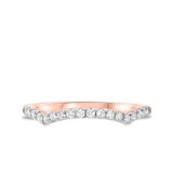 Photo of Johanna 2/3 ct tw. Diamond Wedding Band Set 14K Rose Gold [BT681RL]