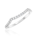 Photo of Johanna 2/3 ct tw. Diamond Wedding Band Set 14K White Gold [BT681WL]