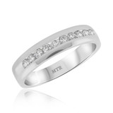 Photo of Maceo 1/2 ct tw. Diamond Mens Band 14K White Gold [BT940WM]