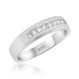 Photo of Brenton 1/2 ct tw. Diamond Mens Band 14K White Gold [BT942WM]