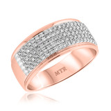 Photo of Ferguson 5/8 ct tw. Diamond Mens Band 10K Rose Gold [BT943RM]