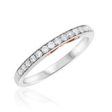 Photo of Ella 1/2 ct tw. Diamond Wedding Band Set 14K White Gold [BT685WL]