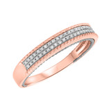 Photo of Affiance 1/2 ct tw. Diamond Fancy Cluster Trio Set 10K Rose Gold [BT449RL]