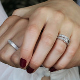 Photo of Affiance 1/2 ct tw. Diamond Fancy Cluster Trio Set 10K Rose Gold [BT449R-C000]