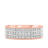 Photo of Hugo 3/4 ct tw. Diamond Mens Band 14K Rose Gold [BT945RM]