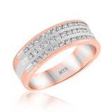 Photo of Hugo 3/4 ct tw. Diamond Mens Band 14K Rose Gold [BT945RM]