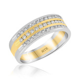 Photo of Hugo 3/4 ct tw. Diamond Mens Band 10K White Gold [BT945WM]