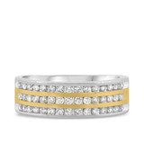 Photo of Hugo 3/4 ct tw. Diamond Mens Band 14K White Gold [BT945WM]