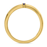 Photo of Chrisoula 1/8 Carat T.W. Sapphire and Diamond Matching Wedding Band Set 10K Yellow Gold [BT869YM]