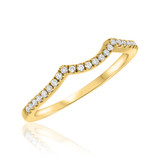 Photo of Janette 1/2 ct tw. Diamond Wedding Band Set 14K Yellow Gold [BT690YL]
