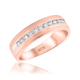 Photo of Ollie 1/2 ct tw. Diamond Mens Band 14K Rose Gold [BT951RM]