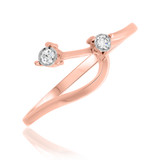 Photo of Kelsi 3/8 ct tw. Diamond Wedding Band Set 10K Rose Gold [BT692RL]