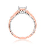 Photo of Blushing 1 3/8 ct tw. Diamond Round Cluster Trio Set 14K Rose Gold [BT454RE-C000]