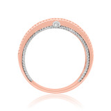 Photo of Blushing 1 3/8 ct tw. Diamond Round Cluster Trio Set 14K Rose Gold [BT454RM]