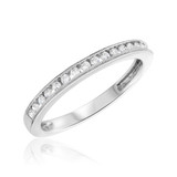 Photo of Chase 1/2 ct tw. Diamond Wedding Band Set 10K White Gold [BT693WL]