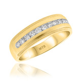 Photo of Willis 1/2 ct tw. Diamond Mens Band 10K Yellow Gold [BT953YM]