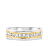 Photo of Isador 1/2 ct tw. Diamond Mens Band 10K White Gold [BT954WM]