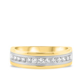 Photo of Isador 1/2 ct tw. Mens Diamond Wedding Band 10K Yellow Gold [BT954YM]