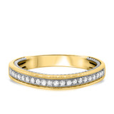 Photo of Woven 1 1/2 ct tw. Diamond Round Solitaire Trio Set 14K Yellow Gold [BT448YL]