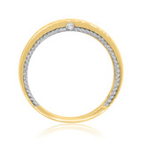 Photo of Woven 1 1/2 ct tw. Diamond Round Solitaire Trio Set 14K Yellow Gold [BT450YM]