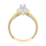 Photo of Woven 1 1/2 ct tw. Diamond Round Solitaire Trio Set 14K Yellow Gold [BT457YE-R029]