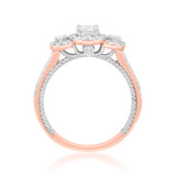 Photo of Blissfully 2 1/10 ct tw. Diamond Round Solitaire Trio Set 10K Rose Gold [BT458RE-R038]