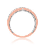 Photo of Blissfully 2 1/10 ct tw. Diamond Round Solitaire Trio Set 10K Rose Gold [BT458RM]