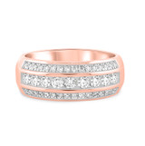 Photo of Bram 1 ct tw. Diamond Mens Band 14K Rose Gold [BT958RM]