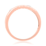 Photo of Entwined 1 ct tw. Diamond Round Solitaire Trio Set 14K Rose Gold [BT459RM]