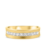 Photo of Abhik 1/2 ct tw. Diamond Mens Band 10K Yellow Gold [BT959YM]