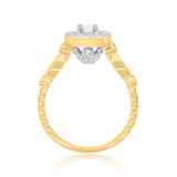 Photo of Entwined 1 ct tw. Diamond Round Solitaire Trio Set 14K Yellow Gold [BT459YE-R029]