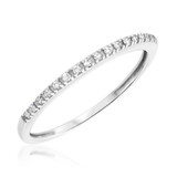 Photo of Mystic 1/10 ct tw. Diamond Ladies Band 10K White Gold [BT814WL]
