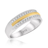 Photo of Soren 1/2 ct tw. Diamond Mens Band 10K White Gold [BT961WM]