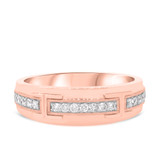 Photo of Emer 1/2 ct tw. Same Sex Mens Band Set 14K Rose Gold [BT916RM]