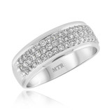 Photo of Sultan 3/4 ct tw. Diamond Mens Band 14K White Gold [BT962WM]