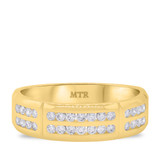 Photo of Alastair 1 1/10 ct tw. Diamond Same Sex Mens Band Set 14K Yellow Gold [BT931YM]