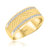 Photo of Bale 1 ct tw. Diamond Same Sex Mens Band Set 10K Yellow Gold [BT933YM]