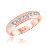 Photo of Garwyn 1 1/10 ct tw. Diamond Same Sex Mens Band Set 10K Rose Gold [BT939RM]
