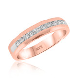 Photo of Maceo 1 ct tw. Diamond Same Sex Mens Band Set 10K Rose Gold [BT940RM]