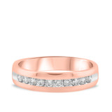 Photo of Maceo 1 ct tw. Diamond Same Sex Mens Band Set 14K Rose Gold [BT940RM]