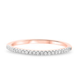 Photo of Amina 1/3 ct tw. Diamond His and Hers Matching Wedding Band Set 14K Rose Gold [BT806RL]