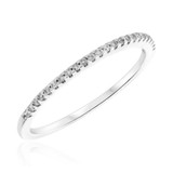 Photo of Amina 1/3 ct tw. Diamond His and Hers Matching Wedding Band Set 14K White Gold [BT806WL]