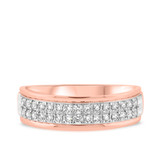 Photo of Oberon 1 ct tw. Diamond Same Sex Mens Band Set 14K Rose Gold [BT941RM]