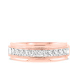 Photo of Monroe 1 ct tw. Diamond Same Sex Mens Band Set 14K Rose Gold [BT950RM]