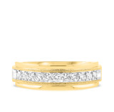 Photo of Monroe 1 ct tw. Diamond Same Sex Mens Band Set 14K Yellow Gold [BT950YM]