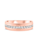 Photo of Ollie 1 ct tw. Same Sex Mens Band Set 14K Rose Gold [BT951RM]