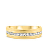 Photo of Ollie 1 ct tw. Diamond Same Sex Mens Band Set 14K Yellow Gold [BT951YM]