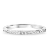 Photo of Mystic 1/1His and Hers Matching Wedding Band Set 10K White Gold [BT814WL]